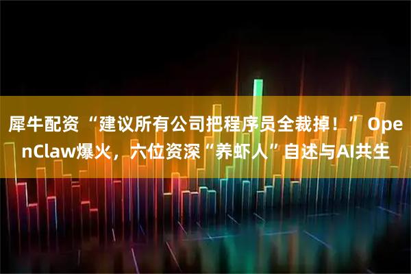 犀牛配资 “建议所有公司把程序员全裁掉！” OpenClaw爆火，六位资深“养虾人”自述与AI共生