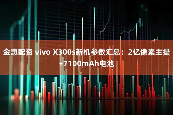 金惠配资 vivo X300s新机参数汇总：2亿像素主摄+7100mAh电池