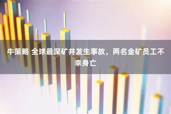 牛策略 全球最深矿井发生事故，两名金矿员工不幸身亡