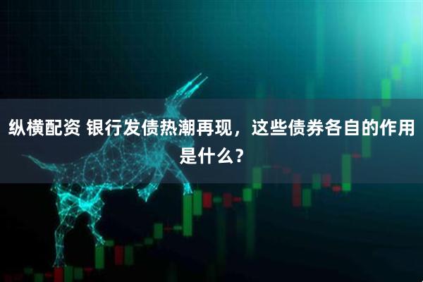 纵横配资 银行发债热潮再现，这些债券各自的作用是什么？